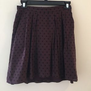 Polka dot Madewell skirt with elastic waistband